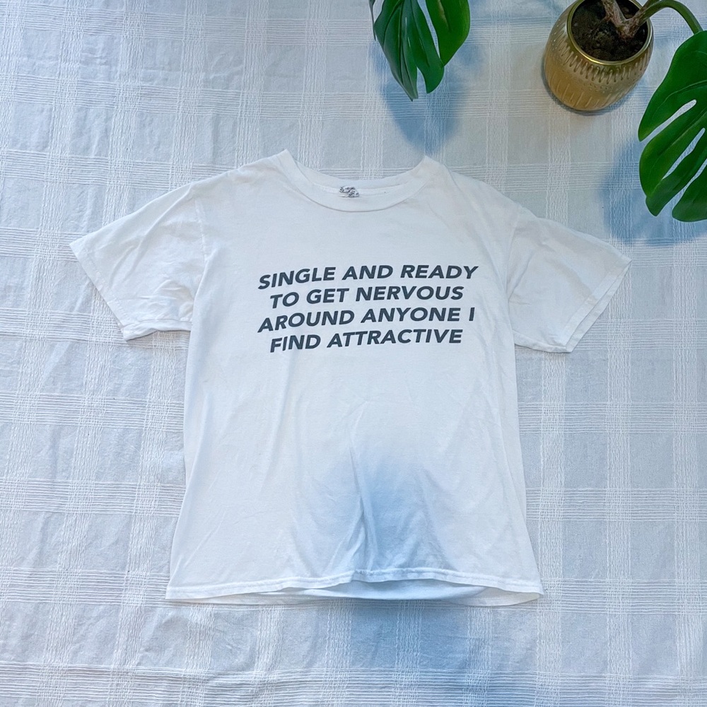 Graphic white tee